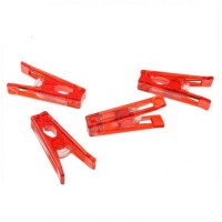 Wholesale Cheap Colored Plastic fashion Pegs red long clothes clip