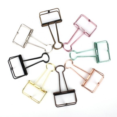 2020 Practical Different Size Paper Black Metal Binder Clip For Office