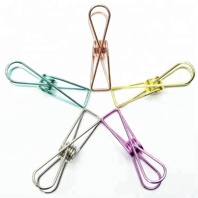 Fashionable Peg Style Fish Shaped Spring Clip Metal Pegs Bamboo Pegs