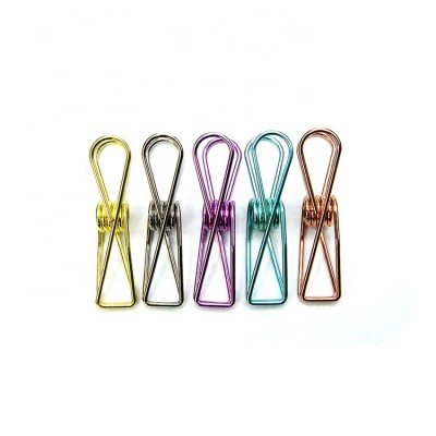 Promotion Eco-friendly medium gold fish tail shape paper clip metal business spring clip