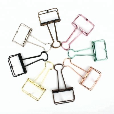 Custom 19Mm 32Mm 51Mm Hollow Binder Clip Paper Clips