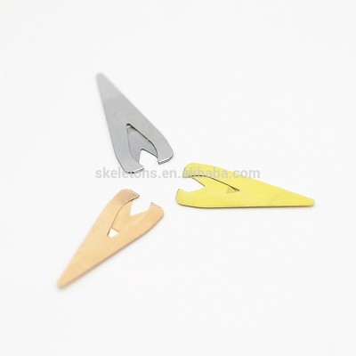 Wholesale Office And School Use Flat Triangle Metal Bookmark